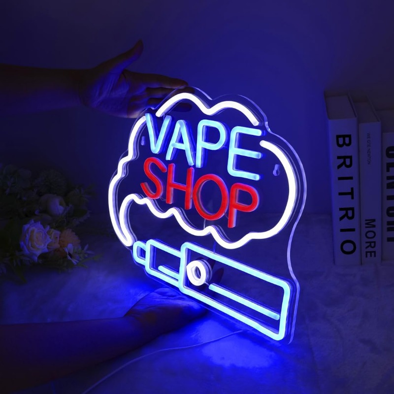 LED VAPE SHOP Smoke Neon Sign  - Vaping Store review and price