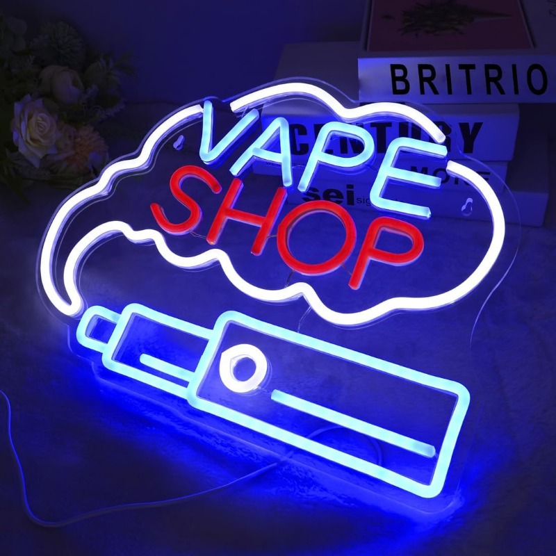 LED VAPE SHOP Smoke Neon Sign  - Vaping Store review and price