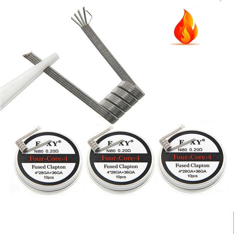 10pcs/box Ni80 Prebuilt Coil 2 - Vape Accessory review and price