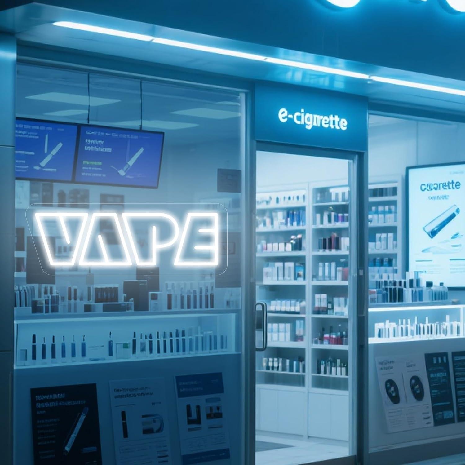 VAPE Neon Sign USB Dimmable LE - Vaping Store review and price