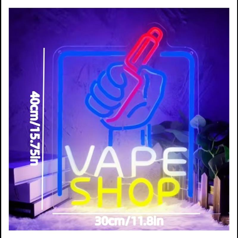 Vape Shop Neon Sign Hand Holdi - Vaping Store review and price