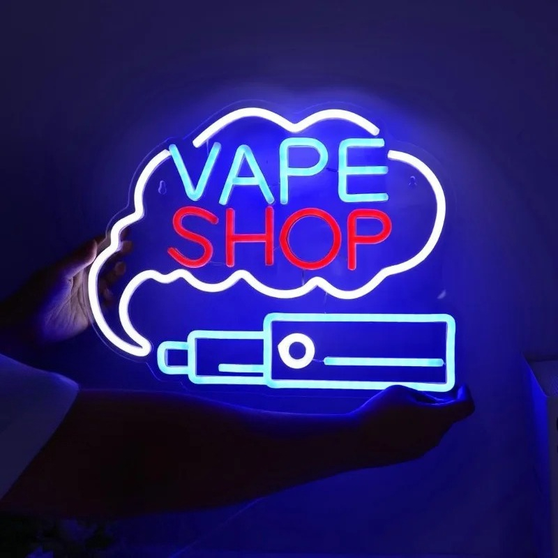 LED VAPE SHOP Smoke Neon Sign  - Vaping Store review and price