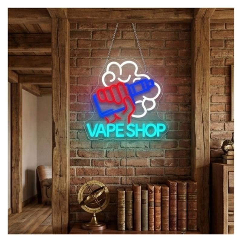 Vape Shop Neon Sign Hand Holdi - Vaping Store review and price